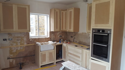 Building a bespoke kitchen in Pinner